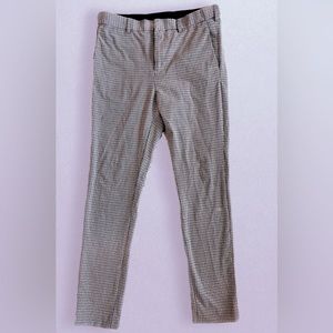 Plaid Casual Dress Pants